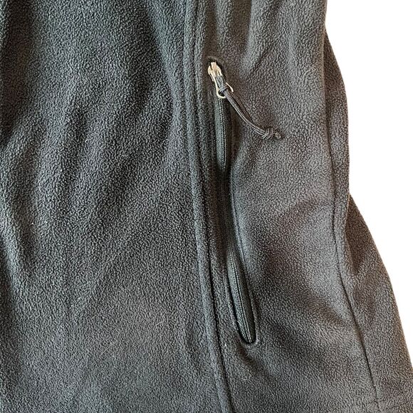 Columbia Full Zip Fleece Jacket Womens Sz. Medium Black Outdoor Gorpcore - Picture 5 of 14